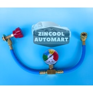 Car AirCond R134a Refrigerant Recharge Hose Kit