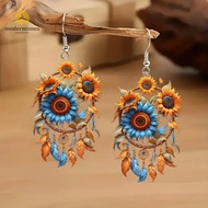 2D Acrylic Colorful Pendant Earrings - Unisex Fashion Jewelrys