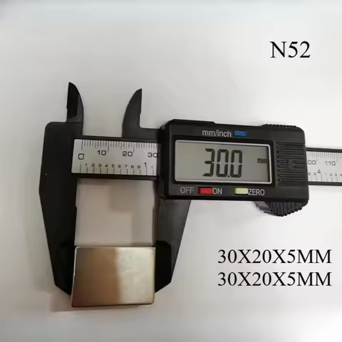 30X20X5 30x20x4 N52 Magnet Standard Strong Neodymium Motor 3D Printer Generation Search Magnetic Fri