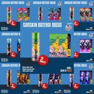 18650 BATTERY GARSKIN WRAP STICKER