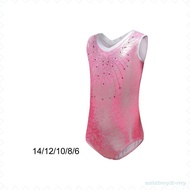 [SzlztmyeeMY] Girl Gymnastics Leotard Sportswear Sleeveless Athletic Dance Clothes Girls Ballet Costume Athletic Leotard Dress Bodysuit