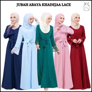 ABAYA KHADEEJA JUBAH LACE FREE SIZE | PLUS SIZE | SUPER PLUS SIZE