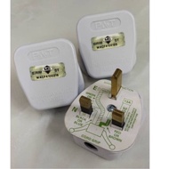 HEAVY DUTY PLUG TOP 13A OR 15A /  BLACK COLOUR / CLEAR STOCK PLUG TOP