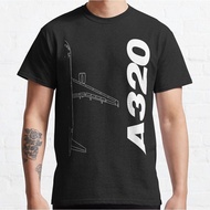 Best To Buy Dark Airbus A320 Airjet Pilot Aviation Classic T-Shirt