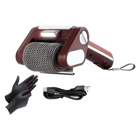 【KITCHEN GADGET】Cordless Electric Grill Brush With 350 RPM Stainless Steel Roller, LED Light For Out