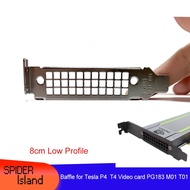 【Hot-Selling】 Video Baffle For Nvidia Tesla T4 16g Gpu Bracket M4 Low Profile 8cm Protection Bezel