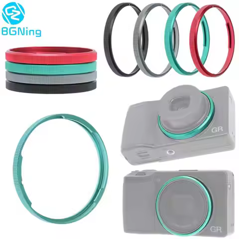 Metal Ring Cap for Ricoh GR3IIIX HDF Replaces Lens Decoration Lens Ring Adapter Protector for DSLR C