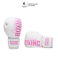 Găng tay Boxing Saigon Inspire 1.0 - White/Pink