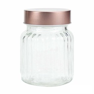 GLASS CANISTER 260ML PLN R/LID SN-161-1