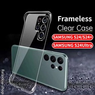 Clear Casing For Samsung Galaxy S24 Ultra Plus FE S24+ S24Ultra S24FE S24Plus Frameless Ultra Thin N