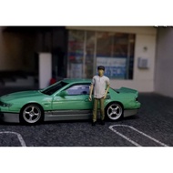 Miniature Figure Initial D Iketani Koichiro pose 2 Diorama Diecast Unpainted