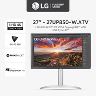 Lg UHD Computer Monitor 27'' IPS VESA DisplayHDRTM 400 USB Type-CTM Flexible Stand 27UP850-W