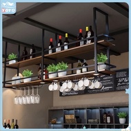 Wine Rack Iron Hanging Shelf Shelf Bar Restaurant Bar Kitchen Top Hanging Wine Rack Kitchen Hanging 