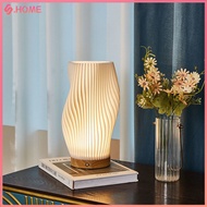 Hundred pleated decorative table lamp, Nordic ins style niche art, wooden bedroom, Japanese style be