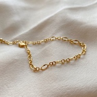 如煙 - 黃銅電鍍18K金手鍊