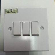 UMS 3gang 1way flush switch 3g1w 203-1w