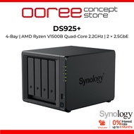 Synology DiskStation DS925+ 4-Bay NAS Enclosure Dual 2.5GbE Dual M.2 NVMe Slots Private Cloud Networ