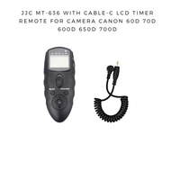 JJC MT-636 with Cable-C LCD Timer Remote for Canon 60D 70D 600D 650D 700D