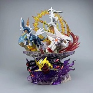 騎拉帝納 帕路奇亞 阿爾宙斯 帝牙盧卡 pokemon四大神獸figure