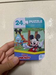 迪士尼 米奇24片鐵盒拼圖