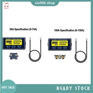 (xiu988)  Battery Tester 8V-120V 50A Coulomb Meter Capacity Indicator Lithium Ion Detector Coulomb M