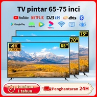 JEAANSP 65 70 75 inch 4K UHD Smart TV 50 55 Android14.0 Bluetooth TV DVB-T2/Netflix/YouTube/Google P