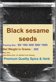 #Black Sesame Seeds 200 Grams