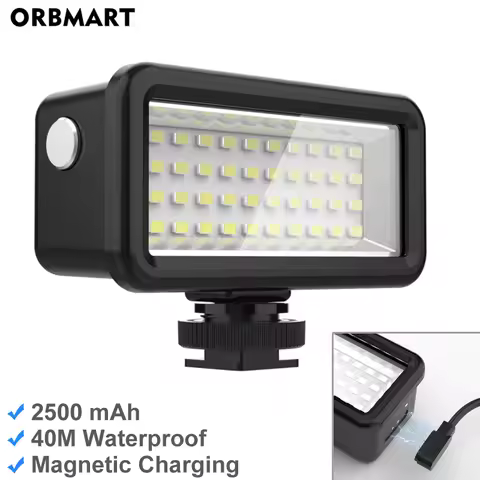Waterproof Led Video Diving Light Underwater Lamp Photography Lighting for GoPro 11/10 Sjcam Yi DJI 