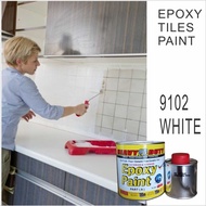 ( HE9102 WHITE ) 1 Liter EPOXY ( HEAVY DUTY ) Two Pack Epoxy Floor Paint / Hardener / CAT LANTAI / COATINGS FLOOR / 1L