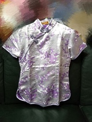 淺紫色絲綢緞面小鳳仙裝/旗袍 Halloween 萬聖節服裝 Party/Cosplay/新年服飾