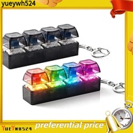 yueywhKeyboard Fidget Toy with LED Light 4Keys Keyboard Keycaps Fidget Toy 4Keys Keyboard Keycaps
