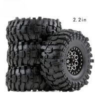 135mm Metal 2.2" Beadlock Wheel Rim Tire Set for 1/10 1/8 RC Crawler Car Axial SCX10 H8H  YK4083