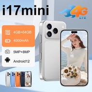 I17 MINI Pro Max 4G Smartphone 4GB+64GB 4.0inch 4000mAh Cellphone Camera 5MP+800MP Camera Calendar A