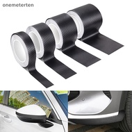 ont  3D Carbon Fiber Car Sticker DIY Paste Protector Strip Auto Door Sill Side Mirror Anti Scratch Tape Waterproof Protect Film n