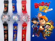 (K53) Jam Tangan Boboiboy Muzik Lampu / Cartoon Light Music Kids Watch