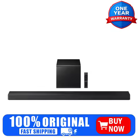 Samsung Q-Series 3.1.2ch Dolby Atmos Soundbar with Wireless Subwoofer, Q-Symphony, Black
