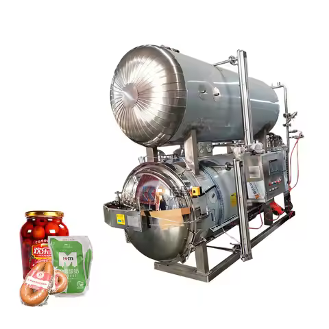 Coconut Milk Processing Sterilizer Sterilizing Machine Canned Food Meat Retort Sterilizer Milk Yogur