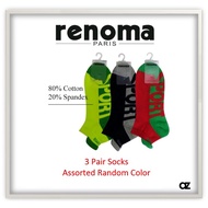 RENOMA 3in1 Combo Assorted Color Sock (A09)