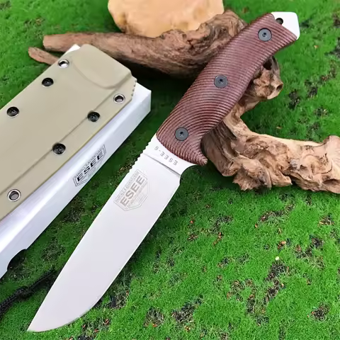 Specific ESEE-6 Fixed Blade Tactical Knife D2-blade Straight Knives G10-handle Outdoor Camping Defen