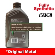 SHELL ADVANCE ULTRA 15W-50 (15W50) FULLY SYNTHETIC (1L) 100% ORIGINAL Italy