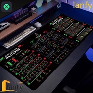 1F Trader Desk Pad, Stock Market Chart Pattern Efficient Chart Pattern Mouse Pad, Simple Extended In