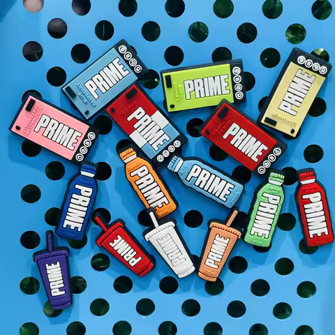 15pcs/set Prime Drink Bottle Shoe Charms PVC DIY Decoration Sandal Shoes Accessories for Kids Gifts 