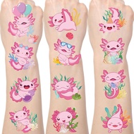 Axolotl Temporary Tattoos Stickers - 200+ Axolotl Birthday Decorations Axolotl Party Favors Supplies