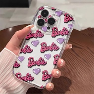 Barbie English Phone Stand Phone Case Compatible for IPhone 7 XR 6s 6 8 Plus 14 11 13 12 Pro Max X XS Max SE 2020 Creative wave cream phone case