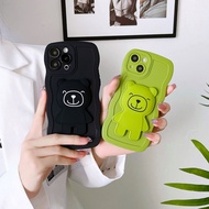 Casing for Huawei MATE 30 40 50 Pro P40 P50 Pro Smiley Bear With Holder Phone Case Cover