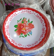 Nampan Seng / Talam Jadul Ukuran Diameter 30 cm Motif Bunga
