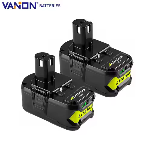 VANON 2PCS 5.0Ah 18V P108 Battery Replacement for Ryobi18Volt Cordless Drill Tool P109 P102 BPL18151
