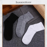 1 Pair Normal Working Sock Crew Socks Stoking Kerja Sport Black Socks White Socks M13-2