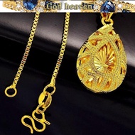 Peaceful love 916gold necklace 916gold water wave chain salehot