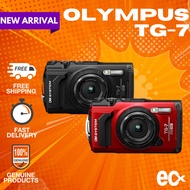 Olympus OM SYSTEM Tough TG-7 / TG7 IPX8 Freezeproof 14°F Digital Camera (Black/Red)